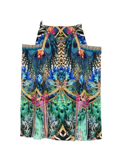 Camilla Pocket Alchemy Skirt In Green