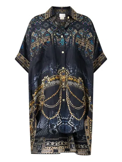 Camilla Pocket-detailed Shirt In Blue