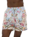 Camilla Floral-print Drawstring Shorts In Multi
