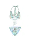 Camilla Printed Bikini In Blue