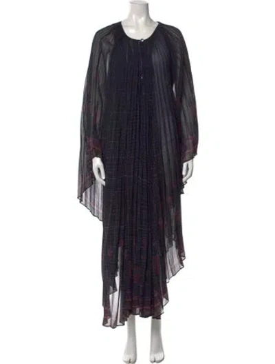 Pre-owned Camilla Printed Long Dress In Black