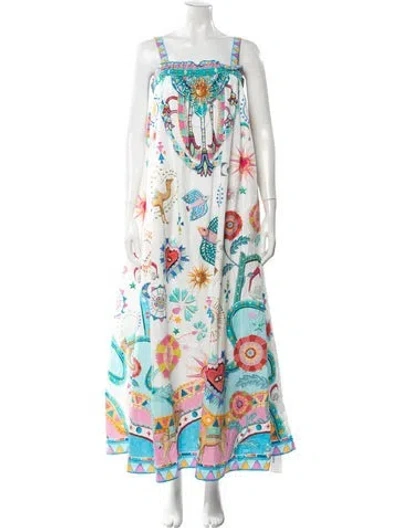 Pre-owned Camilla Printed Long Dress W/ Tags In Multi