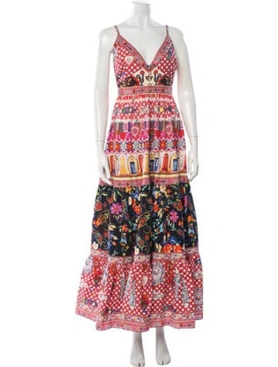 Pre-owned Camilla Printed Long Dress W/ Tags In Multicolor