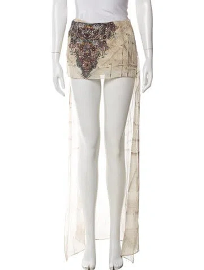 Pre-owned Camilla Printed Long Skirt In Neutral