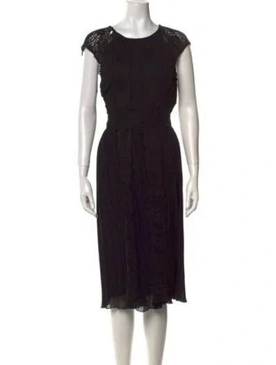 Pre-owned Camilla Printed Midi Length Dress In Black