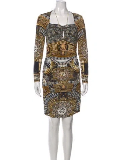 Pre-owned Camilla Printed Mini Dress In Multi