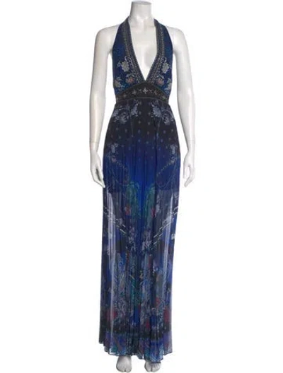 Pre-owned Camilla Printed Mini Dress W/ Tags In Blue