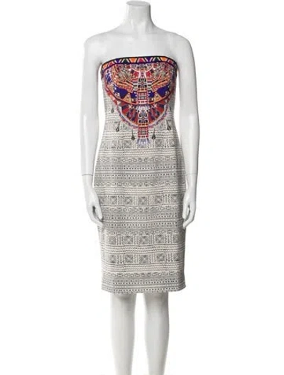 Pre-owned Camilla Printed Mini Dress W/ Tags In Neutral