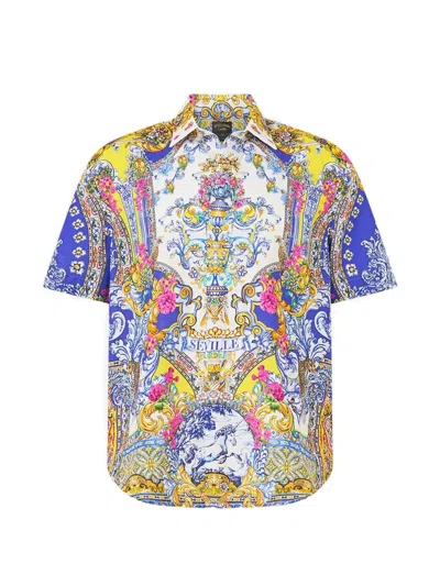 Camilla Printed Shirt In White