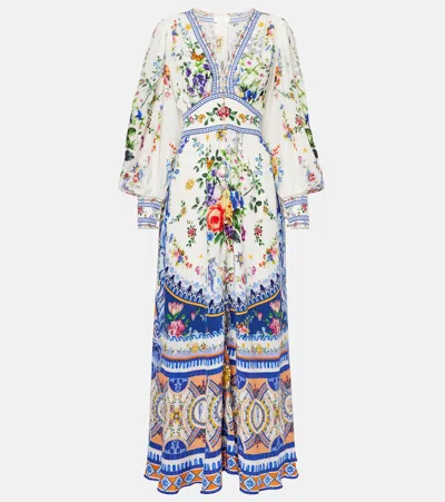 CAMILLA PRINTED SILK CRÊPE MAXI DRESS