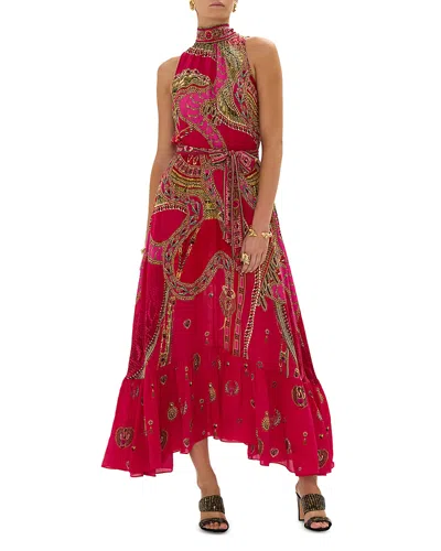 CAMILLA PRINTED SILK DRESS