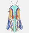 Camilla Gather Neck Hardware Top Oasis Oracle In Multicoloured
