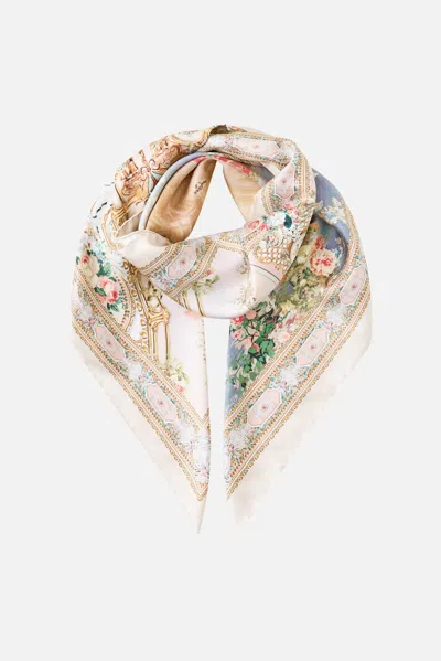 Camilla Printed Silk Twill Square Scarf Twilight In Istanbul In Neutral