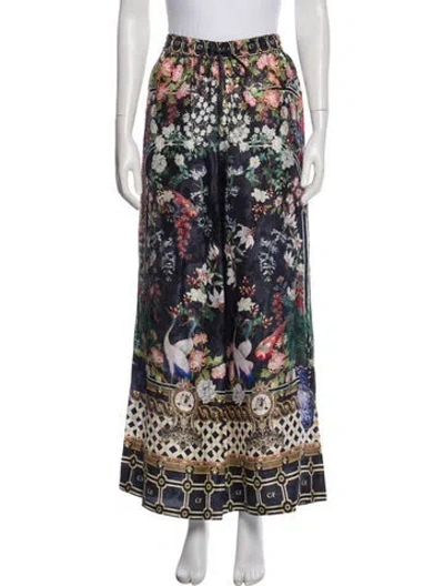 Pre-owned Camilla Printed Sweatpants In Blue