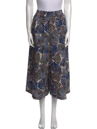 Pre-owned Camilla Printed Wide Leg Pants W/ Tags In Blue