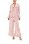 Camilla Pyjama Shirt In Tea With Tuchinski In Multi