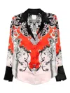 Camilla Pyjama Shirt Mark Of Medusa In Red