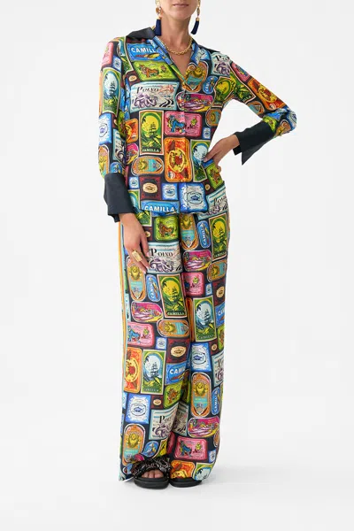 Camilla Pyjama Shirt Sal Do Mar In Multi