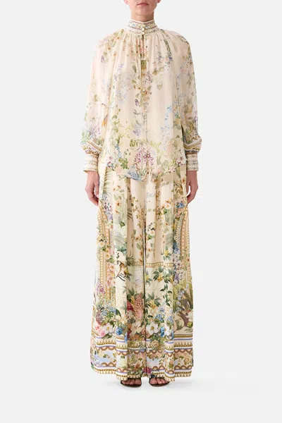 Camilla Raglan Button Up Shirt Midsummer Masterpiece In Nude