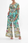 Camilla Raglan Sleeve Blouse With Cuff Gardens Of Queluz In Gardens Of Queluz