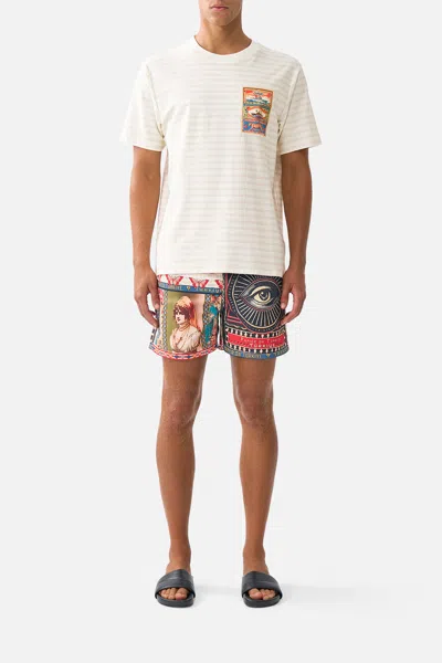 Camilla Relaxed Heavyweight Crew Neck Tee High Class Hookah In White