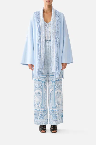 Camilla Relaxed Knit Layer The Hum Of The Alhambra In Blue