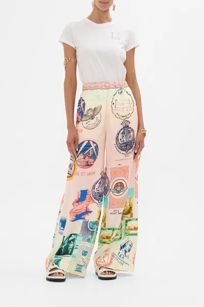 Camilla Relaxed Panel Pant Haute Passport In Pink