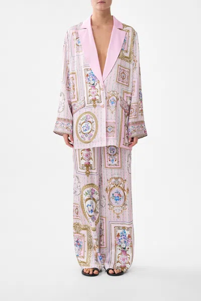 Camilla Relaxed Suit Jacket Palatial Pastels In Pink