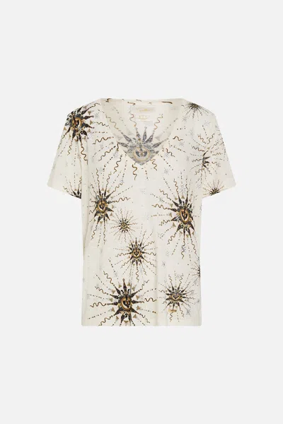 Camilla Relaxed V-neck Tee Goddess Energy