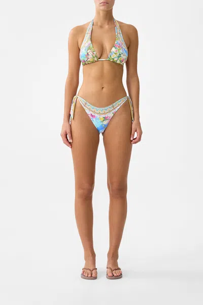 Camilla Reversible Soft Thick Tie Tri Bikini Set Navàs Nouveau In Multi