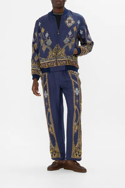 Camilla Reversible Zip Through Bomber Jacket The Imperial Gate In Blue