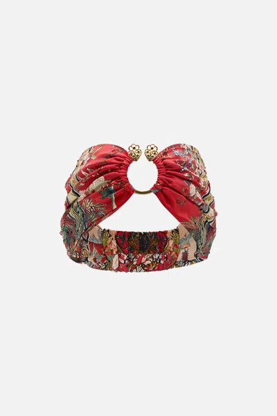 Camilla Ring Headband Lisboa Luxe In Red