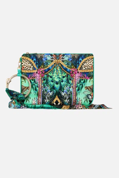 Camilla Ring Scarf Clutch Animal Alchemy In Multi