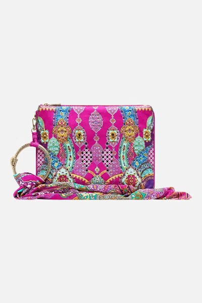 Camilla Ring Scarf Clutch Concubines In Pink