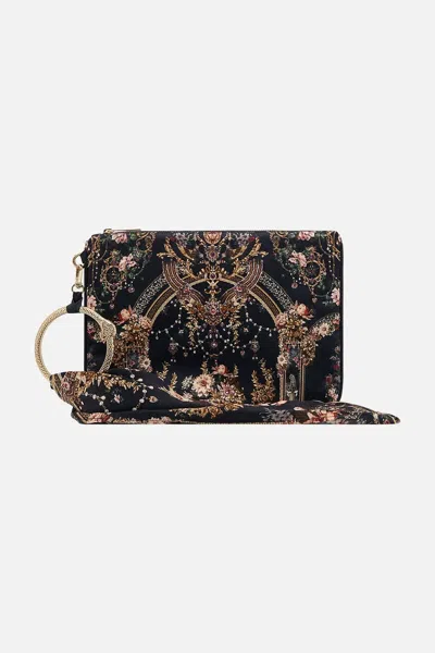 Camilla Ring Scarf Clutch Dynasty Daze In Animal Print