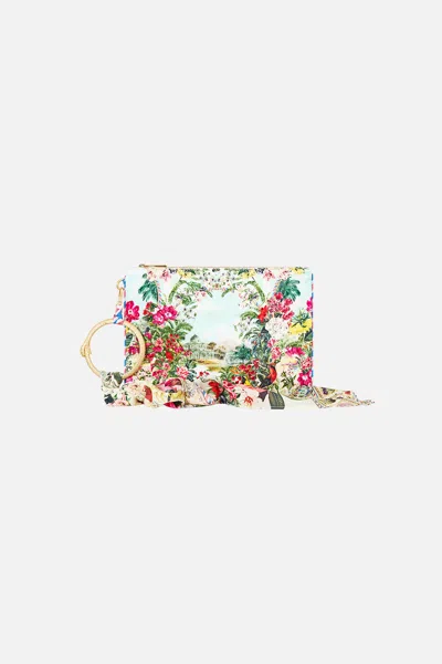 Camilla Ring Scarf Clutch La Belle Botanique In Pink
