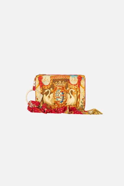 Camilla Ring Scarf Clutch Life's Rich Tapestry In Pink