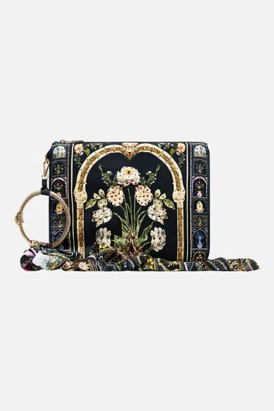 Camilla Ring Scarf Clutch Ottoman Elegance In Pattern