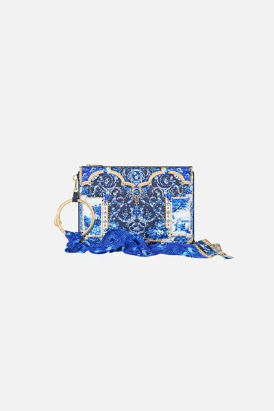 Camilla Ring Scarf Clutch Sweet Sacré Bleu In Blue