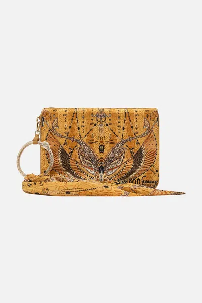 Camilla Ring Scarf Clutch Valley Of The Kings In Gold