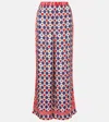 Camilla Rinse & Roar Silk Wide-leg Pants In Blue
