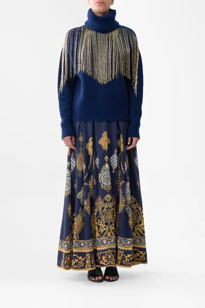 Camilla Roll Neck Jumper The Imperial Gate In Blue