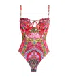 Camilla Ruched Cup Heirloom Swimsuit In Pink