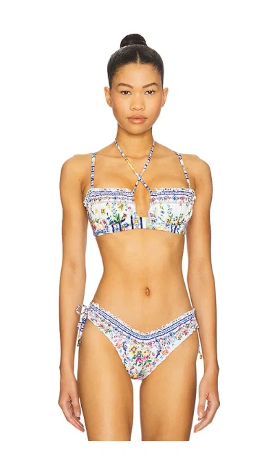 Camilla Ruched Underwire Tie Bikini Top