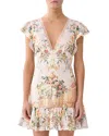 Camilla Embellished Floral Lace-trimmed Minidress In Multi