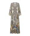 Camilla Kimono Sleeve Dress With Shirring Detail Make Me Your Mosaic In Multicolor