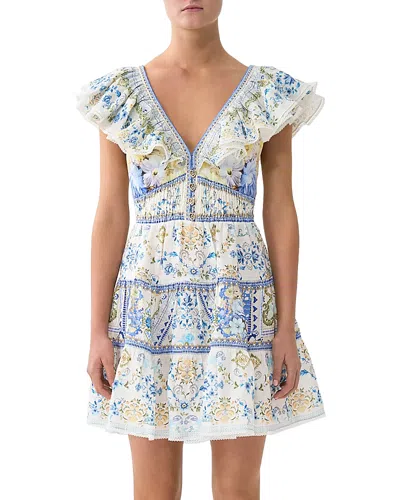 CAMILLA RUFFLED TIERED DRESS