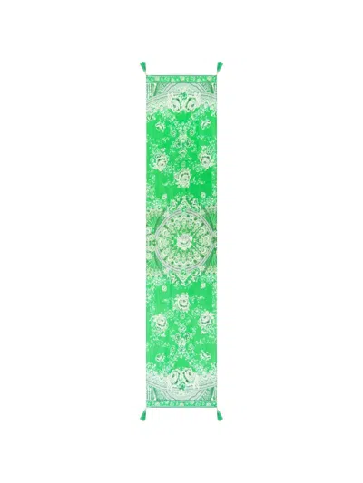 Camilla Sacromonte Señorita Crinkle Chiffon Scarf In Green