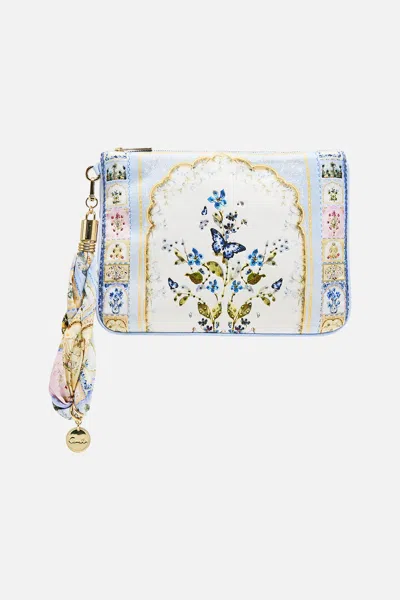Camilla Scarf Clutch Botanical Ballads In White