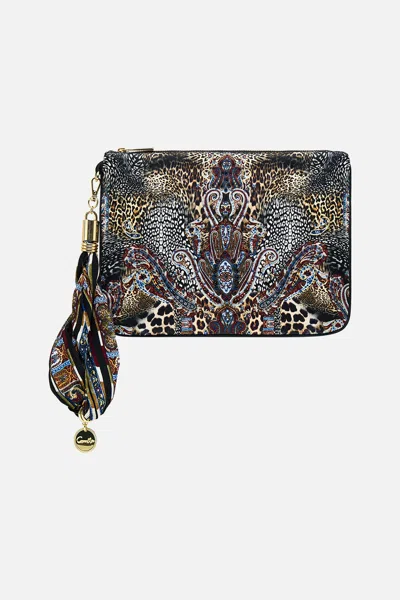 Camilla Scarf Clutch Istanbul Animalia In Pink